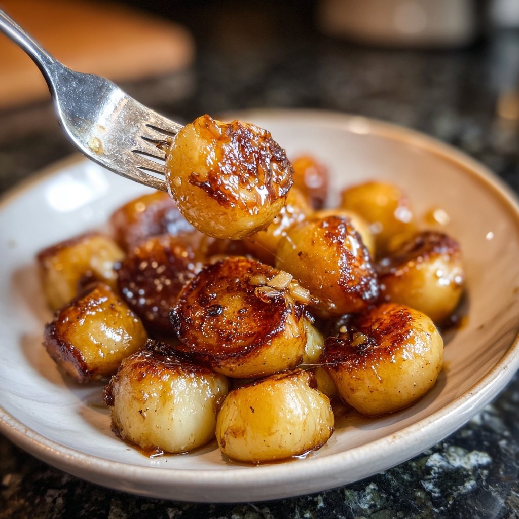 Honey Garlic Roasted Turnips