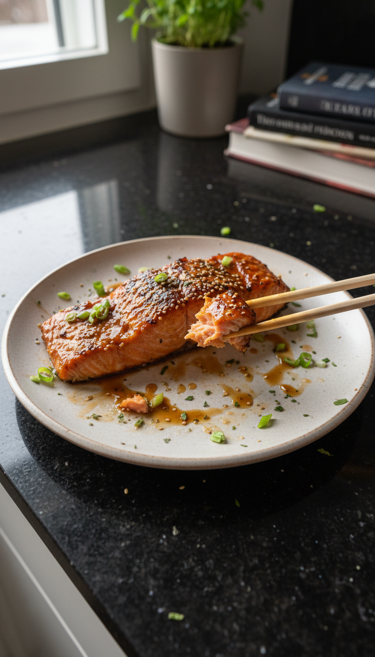 High Protein Teriyaki Salmon