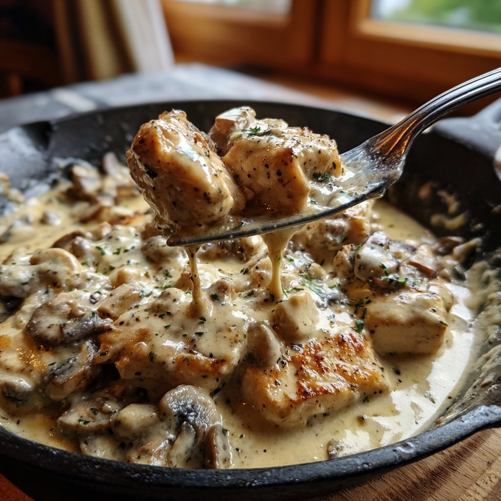 Creamy Mushroom Chicken Skillet
