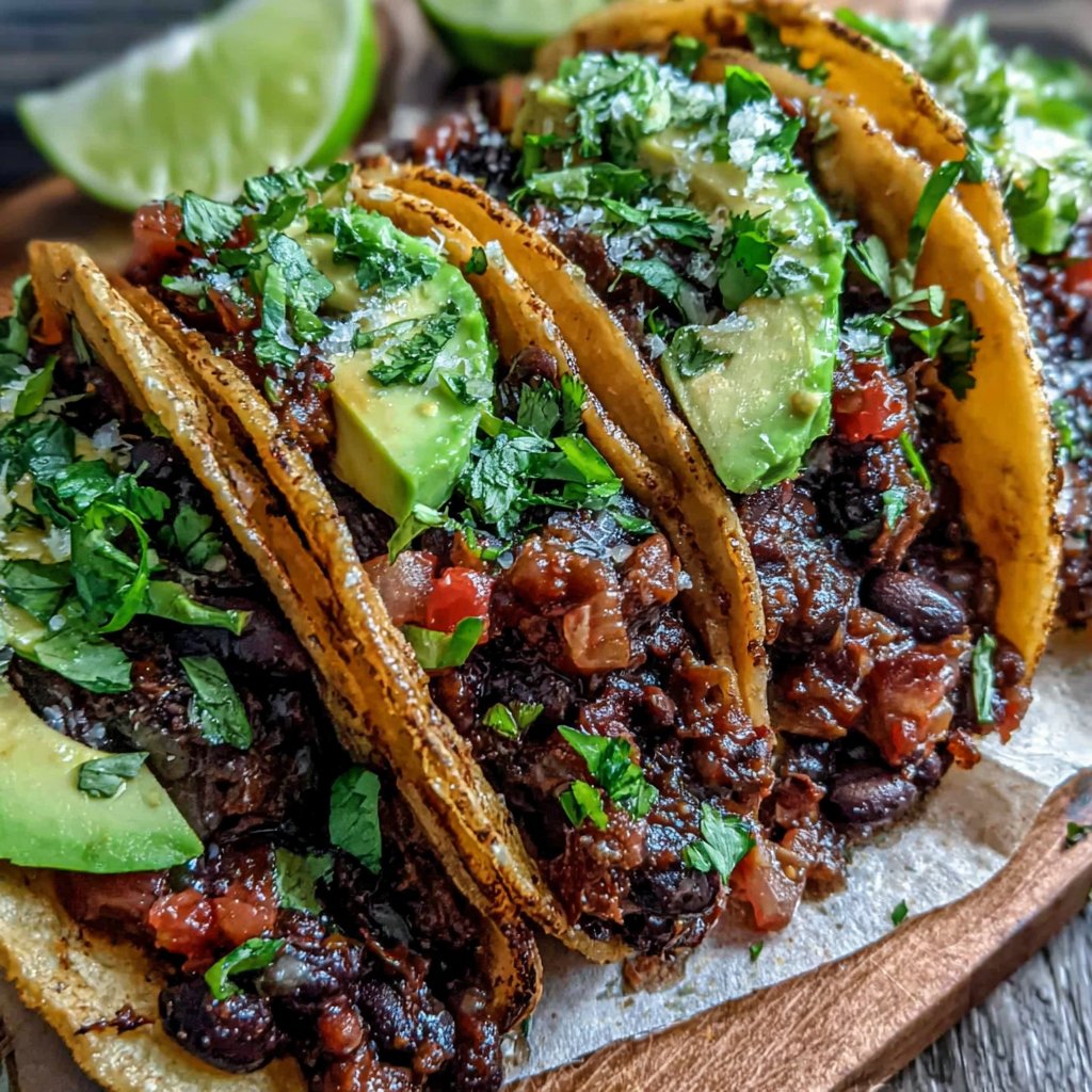 Spicy Black Bean Tacos