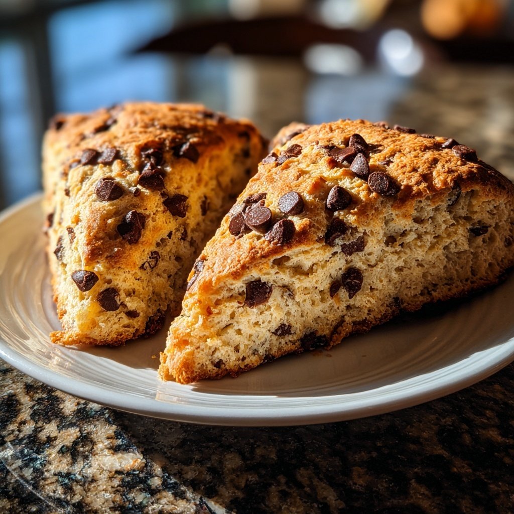 Chocolate Chip Banana Scones