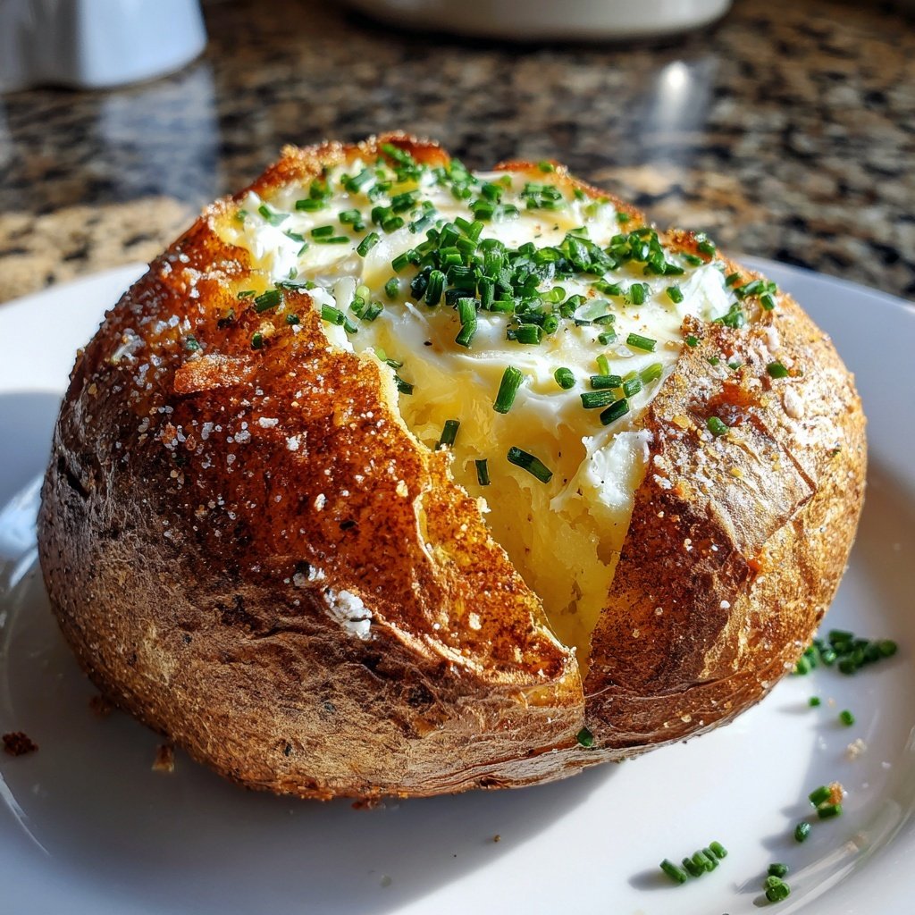 Perfect Baked Potato Crispy Golden