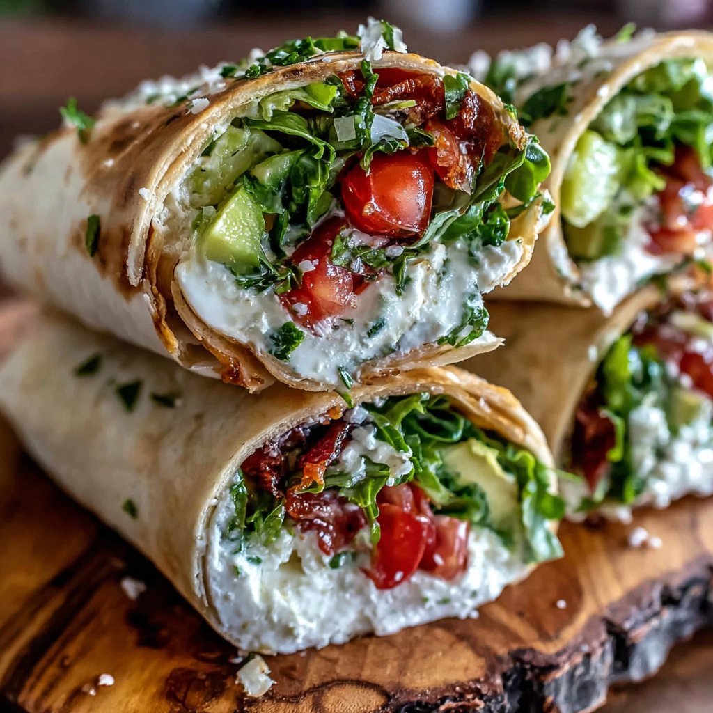 Caprese Salad Lunch Wraps