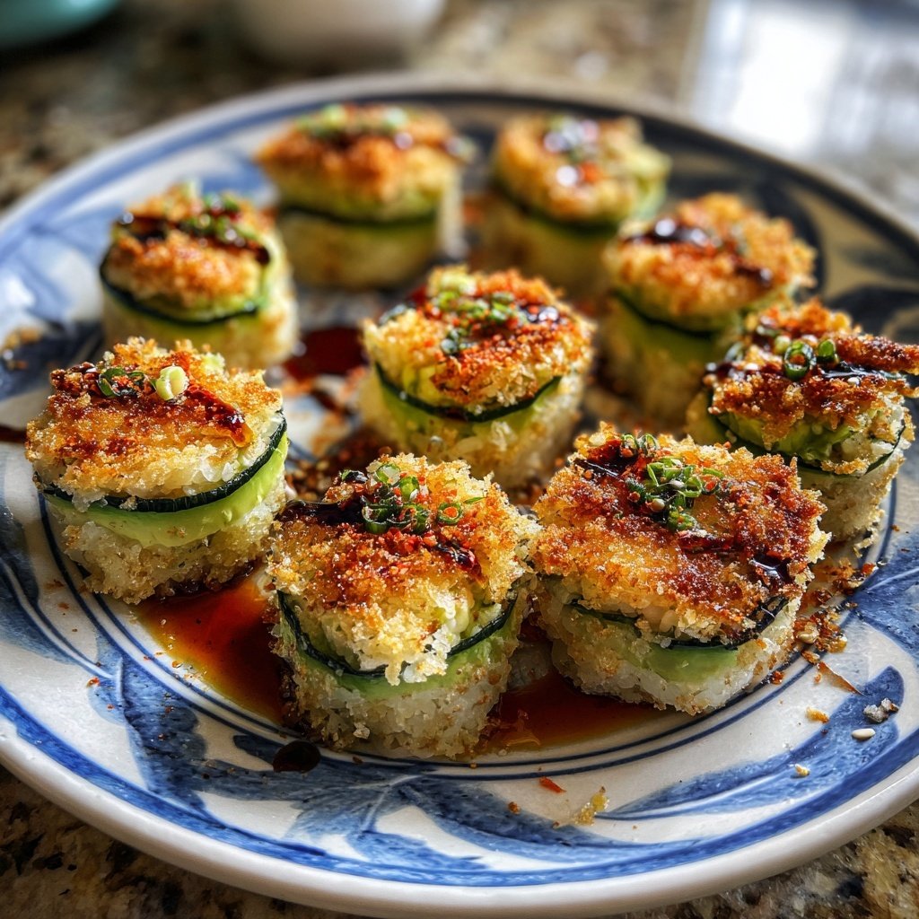Crunchy Vegetable Sushi Bites