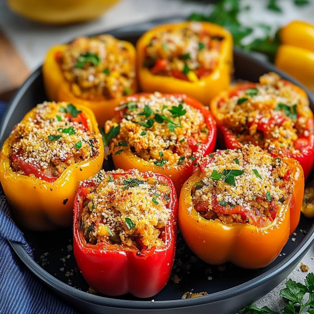 Deliciously Easy Stuffed Bell Peppers