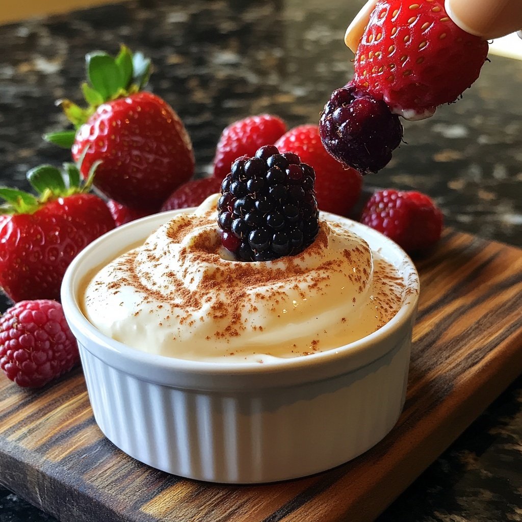 Cinnamon Yogurt Fruit Dip