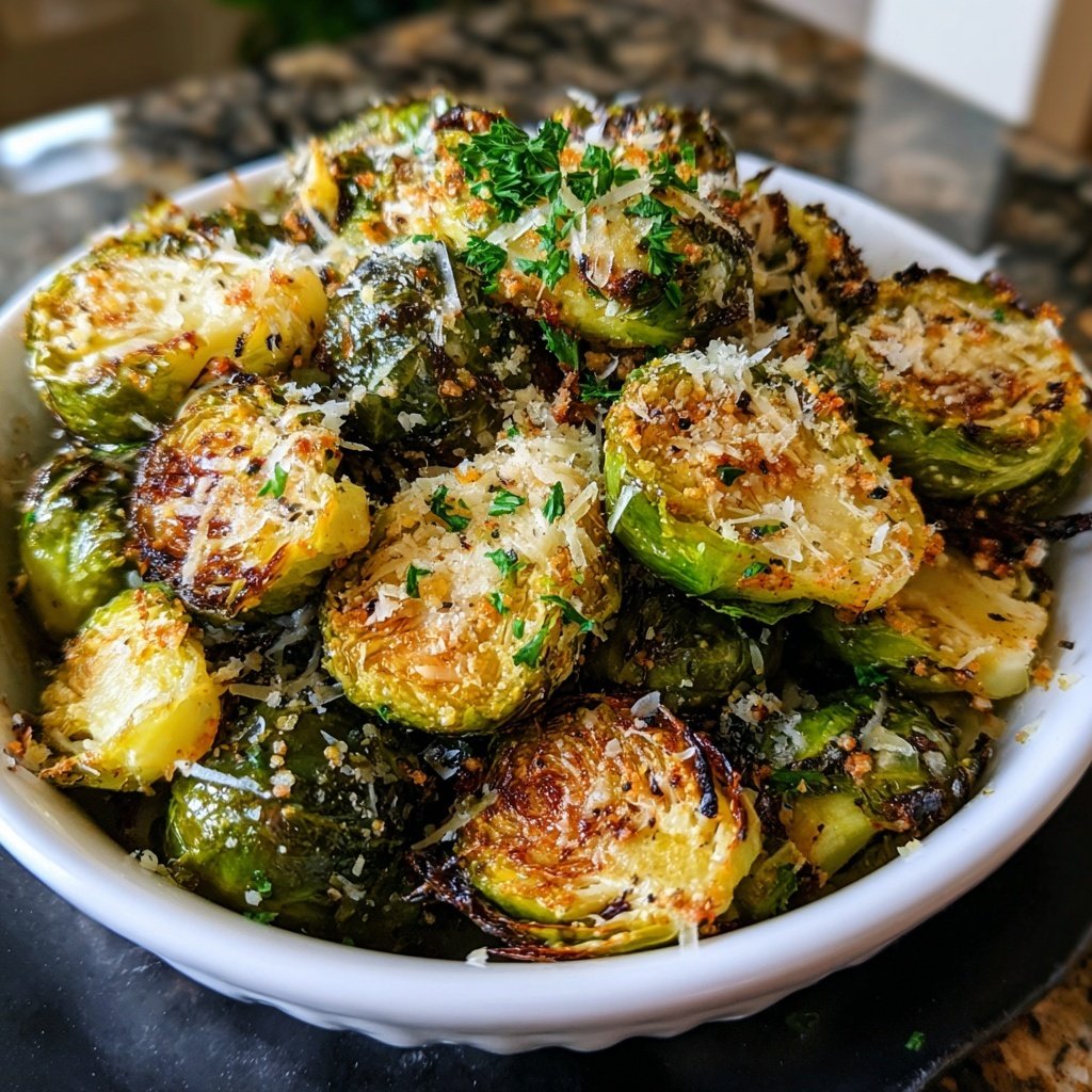 Garlic Parmesan Brussels Sprouts