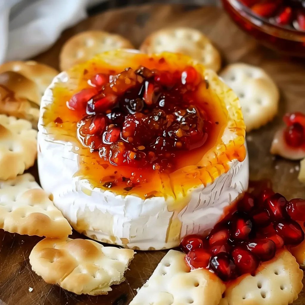Quick Baked Brie with Red Pepper Jelly