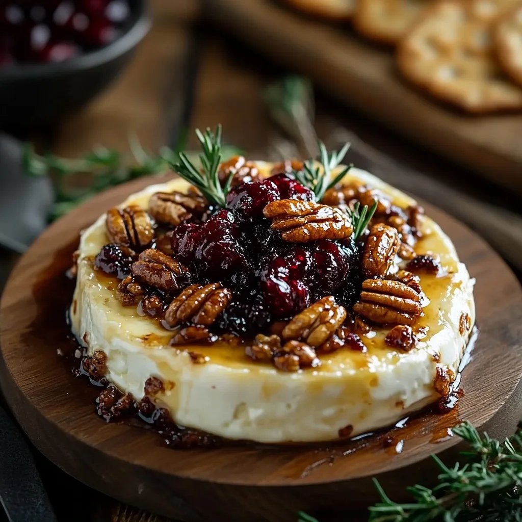 Cranberry Pecan Baked Brie