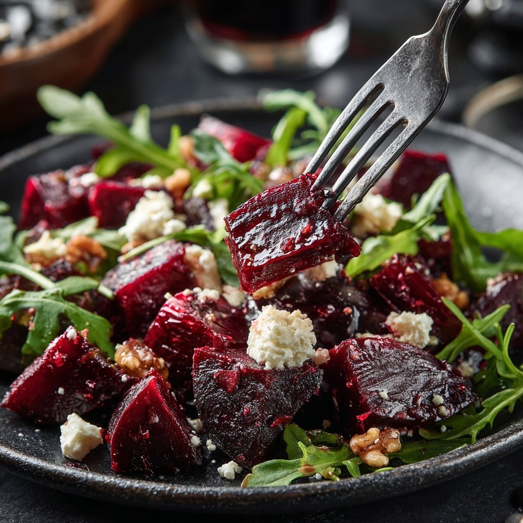 Baked Beetroot and Feta Salad