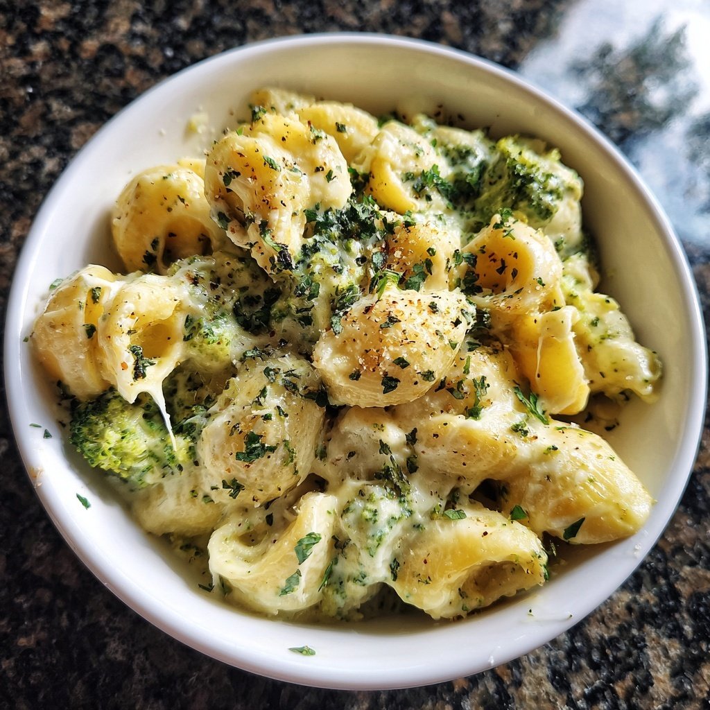 Creamy Cashew Broccoli Mac Cheese