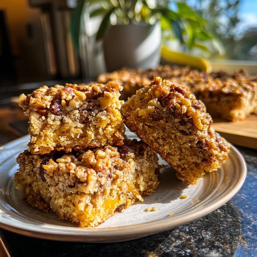 Banana Nut Breakfast Bars