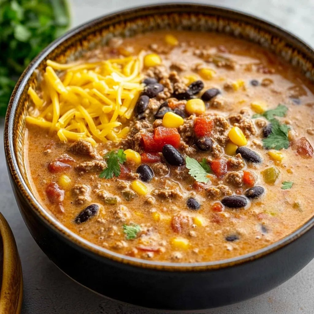 Easy Creamy Taco Soup