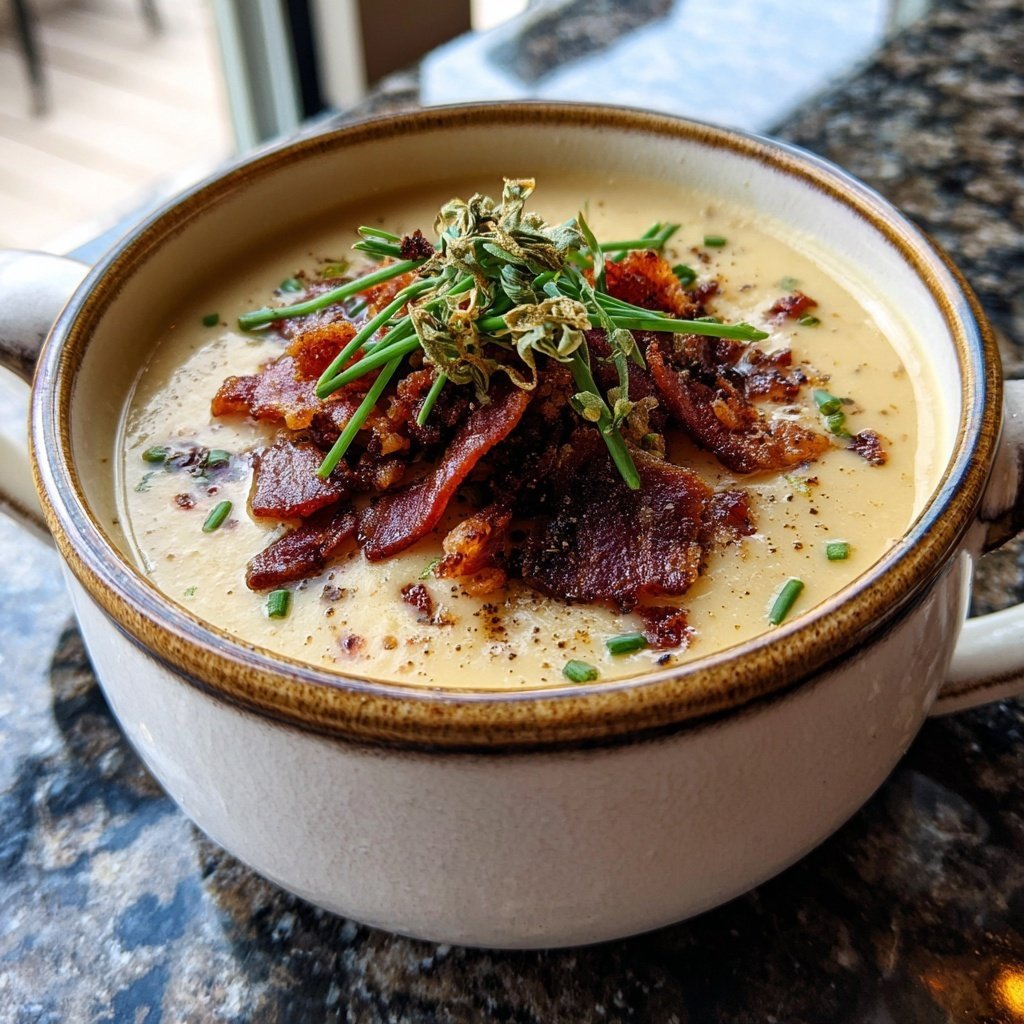 Creamy Cauliflower Cheddar Soup