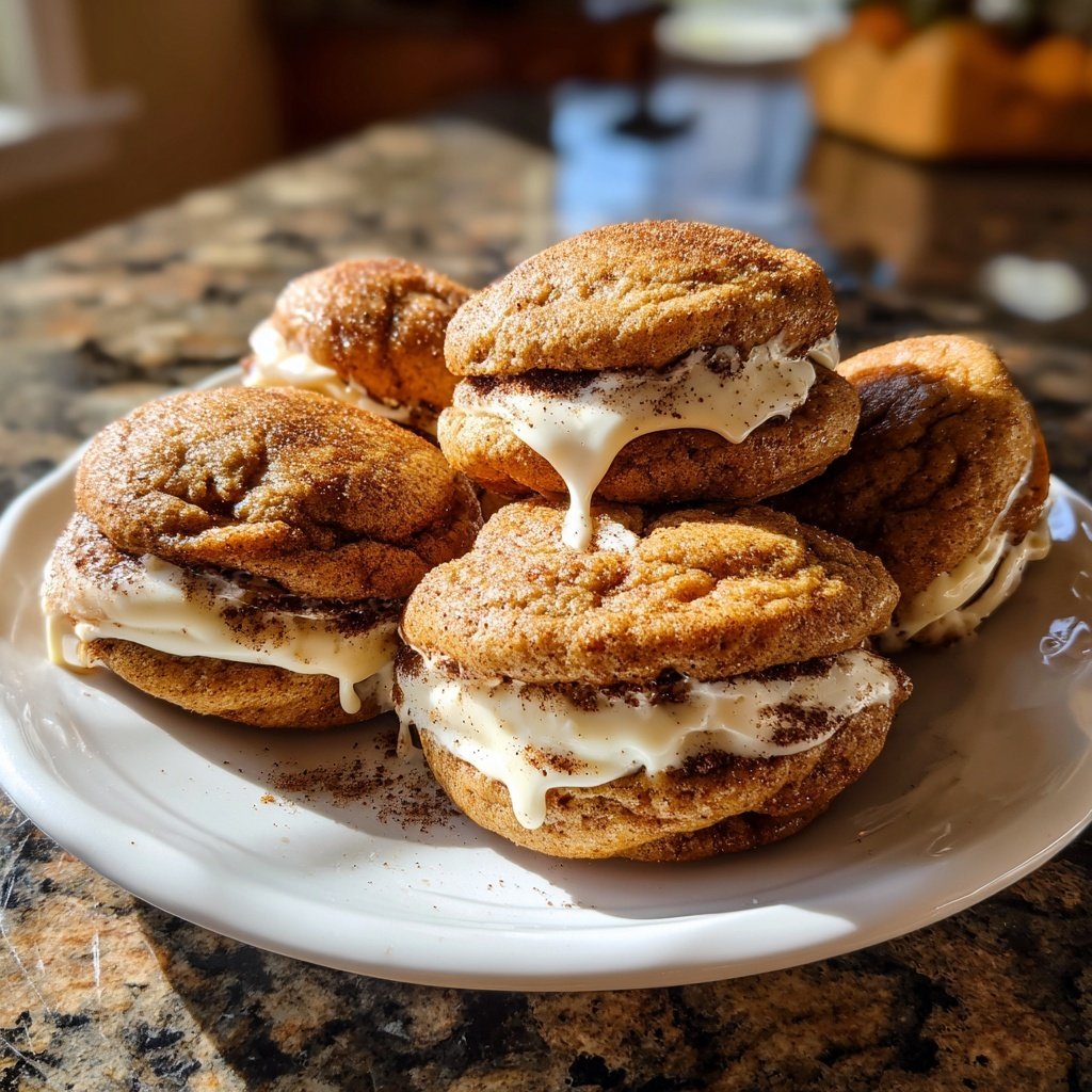 Cinnamon Cream Cheese Stuffed Cookies