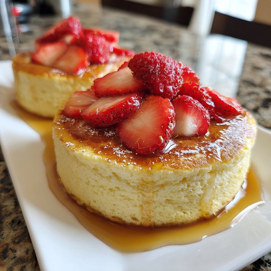 Fluffy Japanese Soufflé Hot Cakes