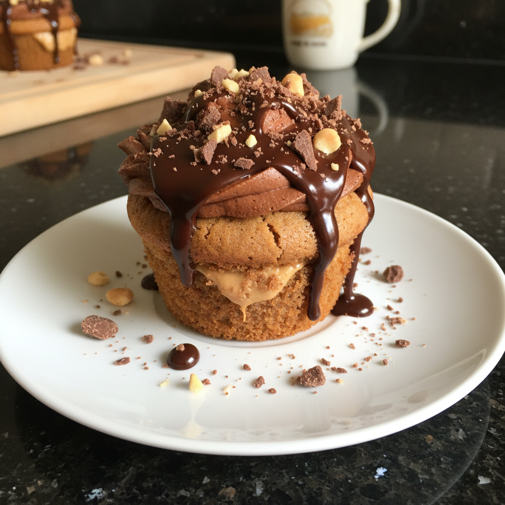 Homemade Reese's Cupcake Surprise