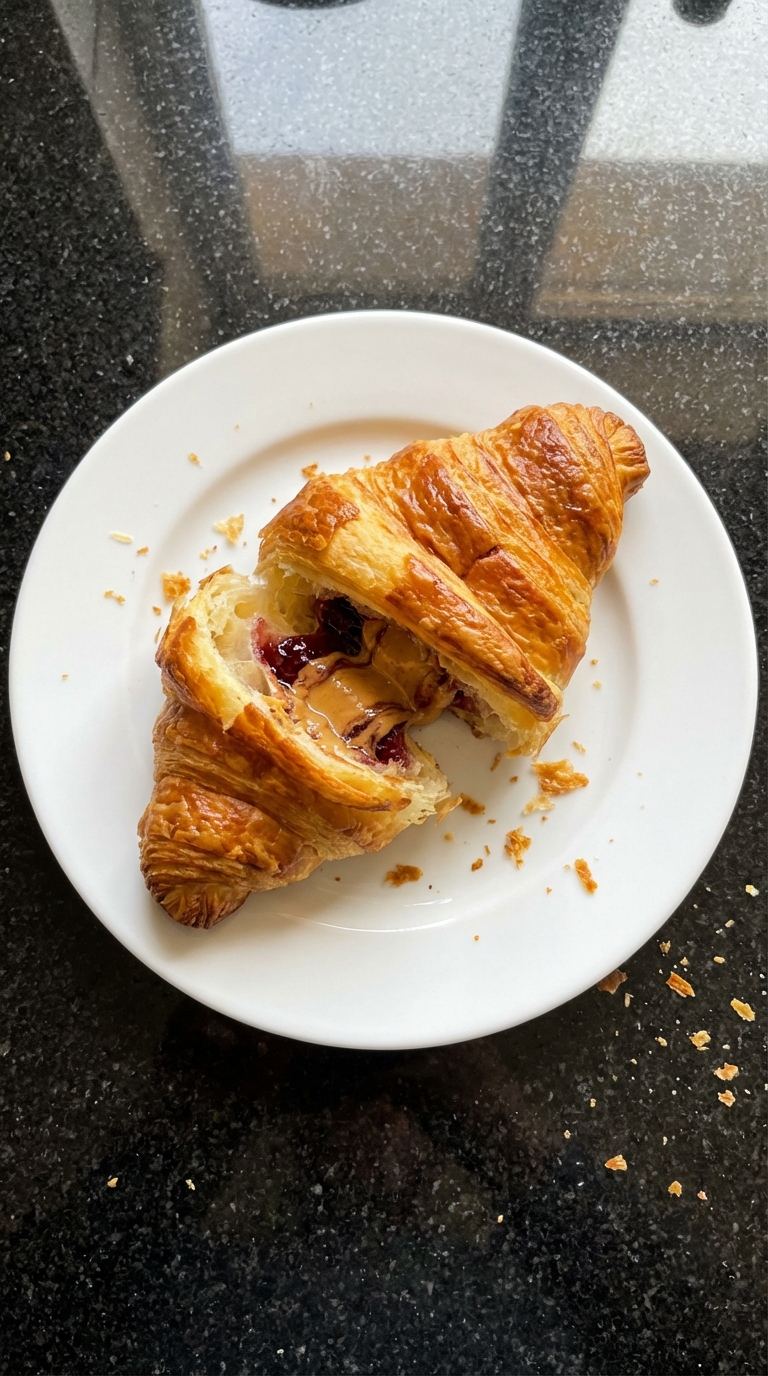 Peanut Butter and Jelly Croissant