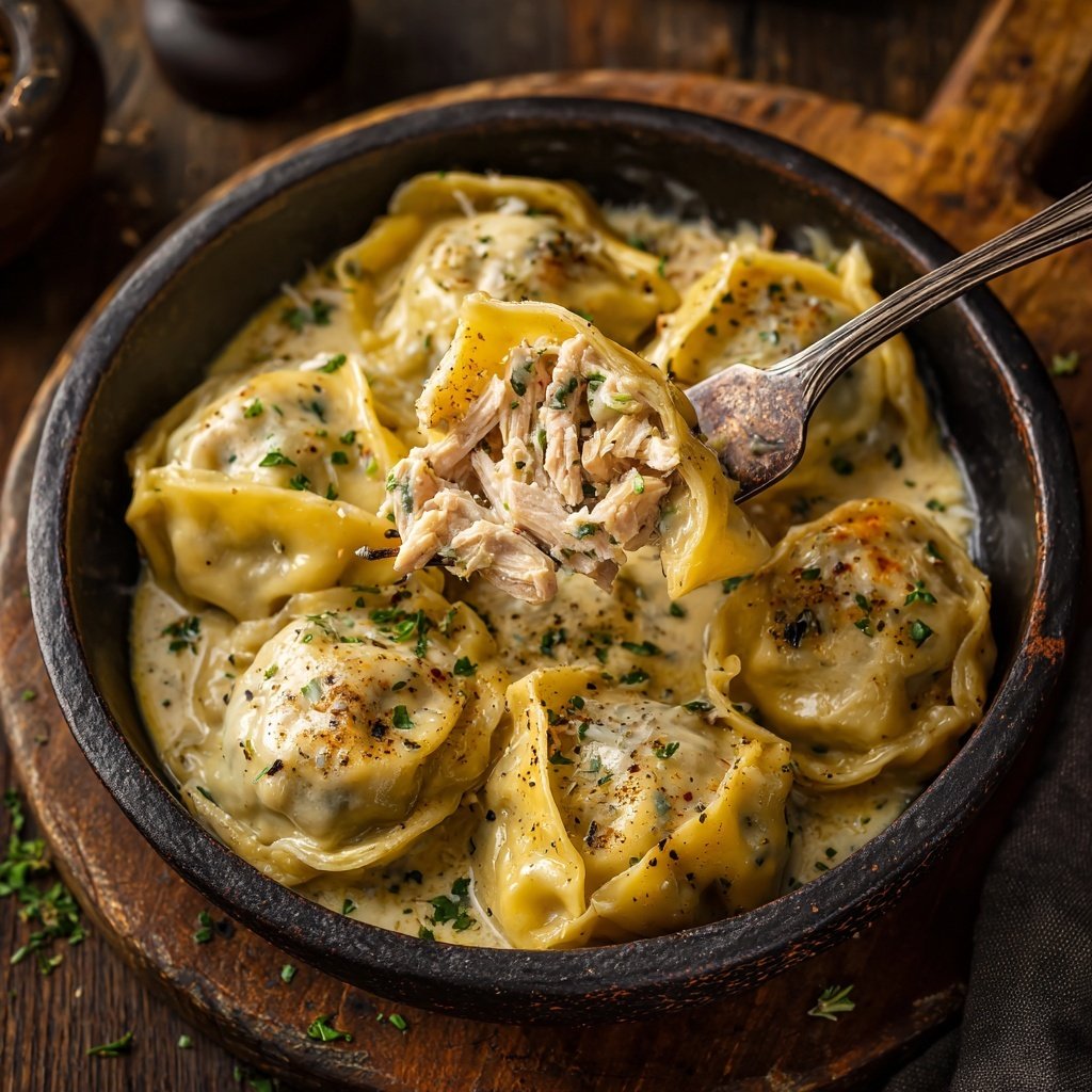 Chicken Dumplings Creamy Broth Hearty