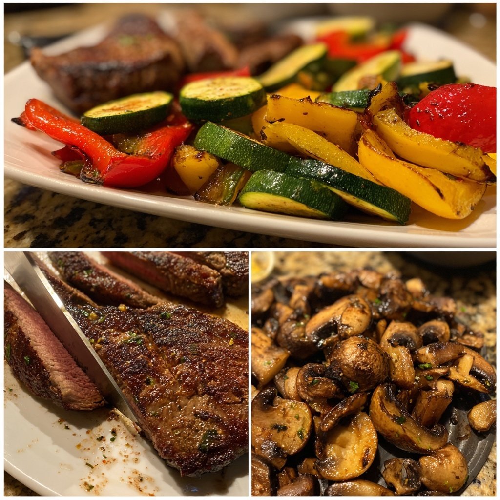 Steak and Grilled Veggie Platter