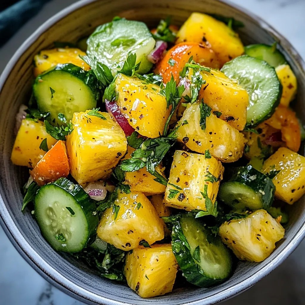 Pineapple Cucumber Salad