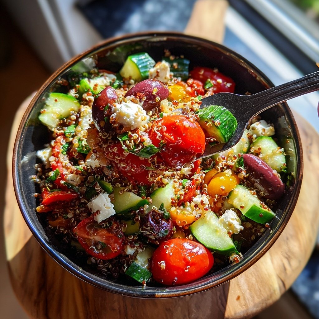 Protein-Rich Mediterranean Quinoa Salad