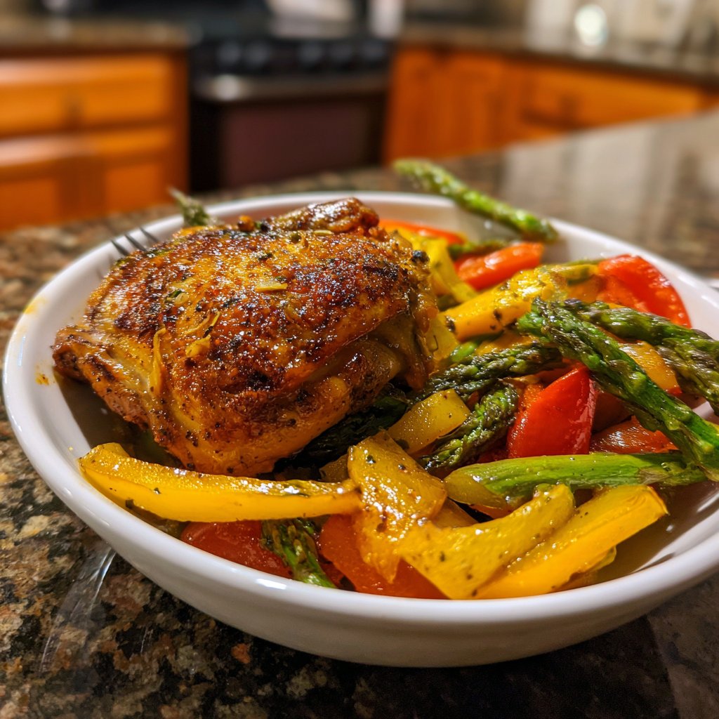 Garlic Butter Chicken & Veggies