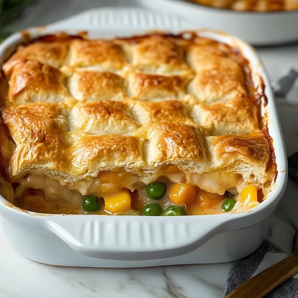 Easy Chicken Cobbler with Biscuit Topping