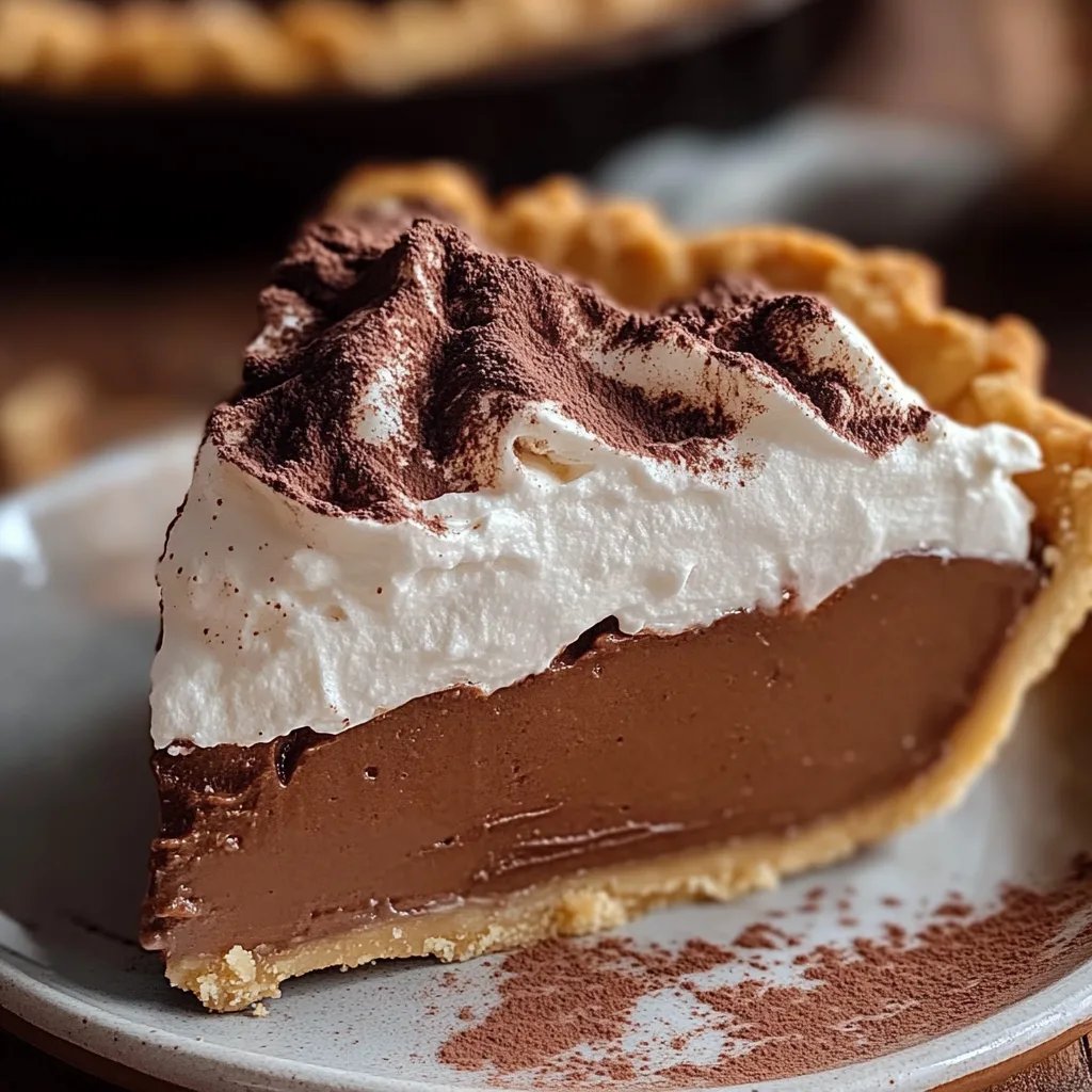 Brown Butter Chocolate Cream Pie