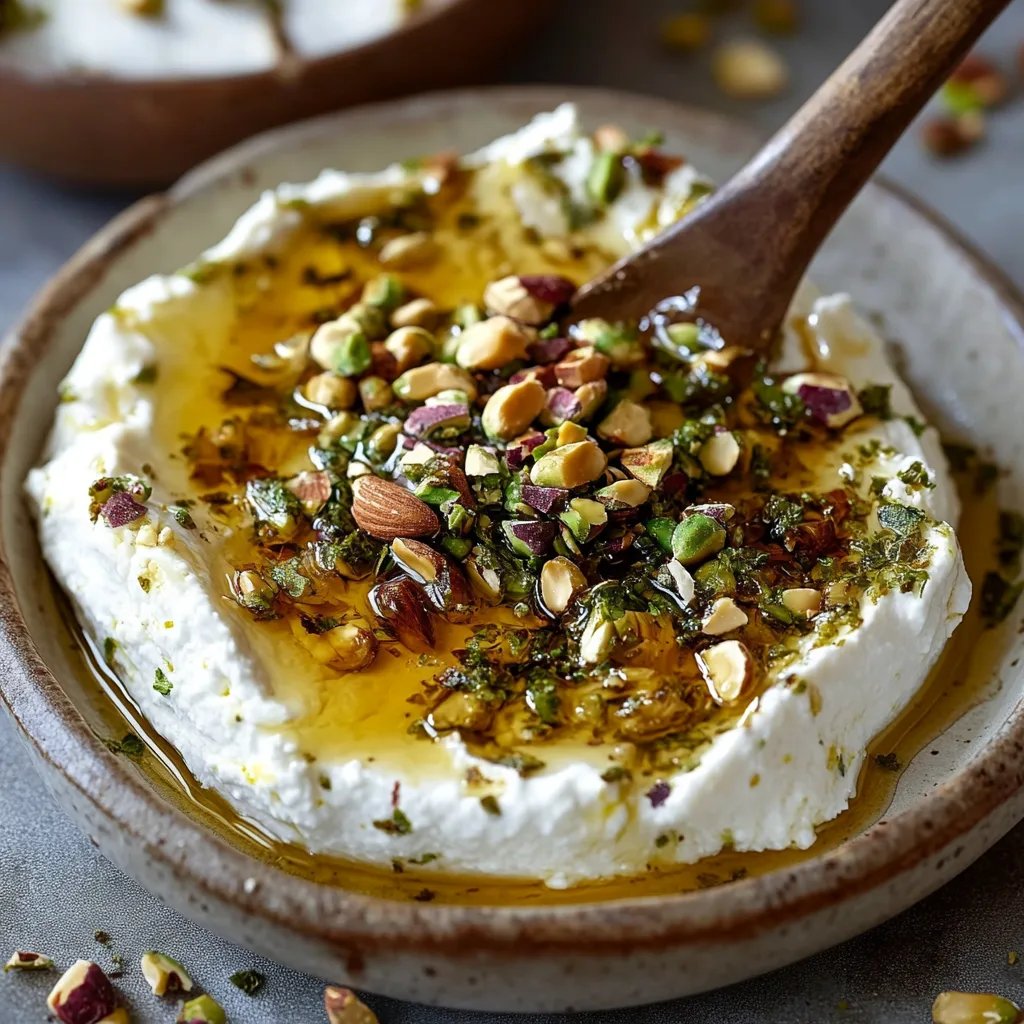 Boursin with Pistachios and Honey