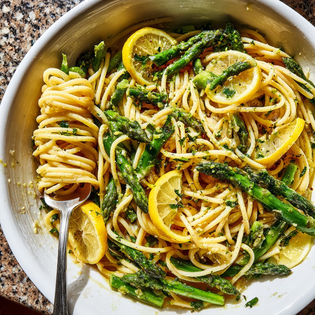 Asparagus and Lemon Pasta Toss