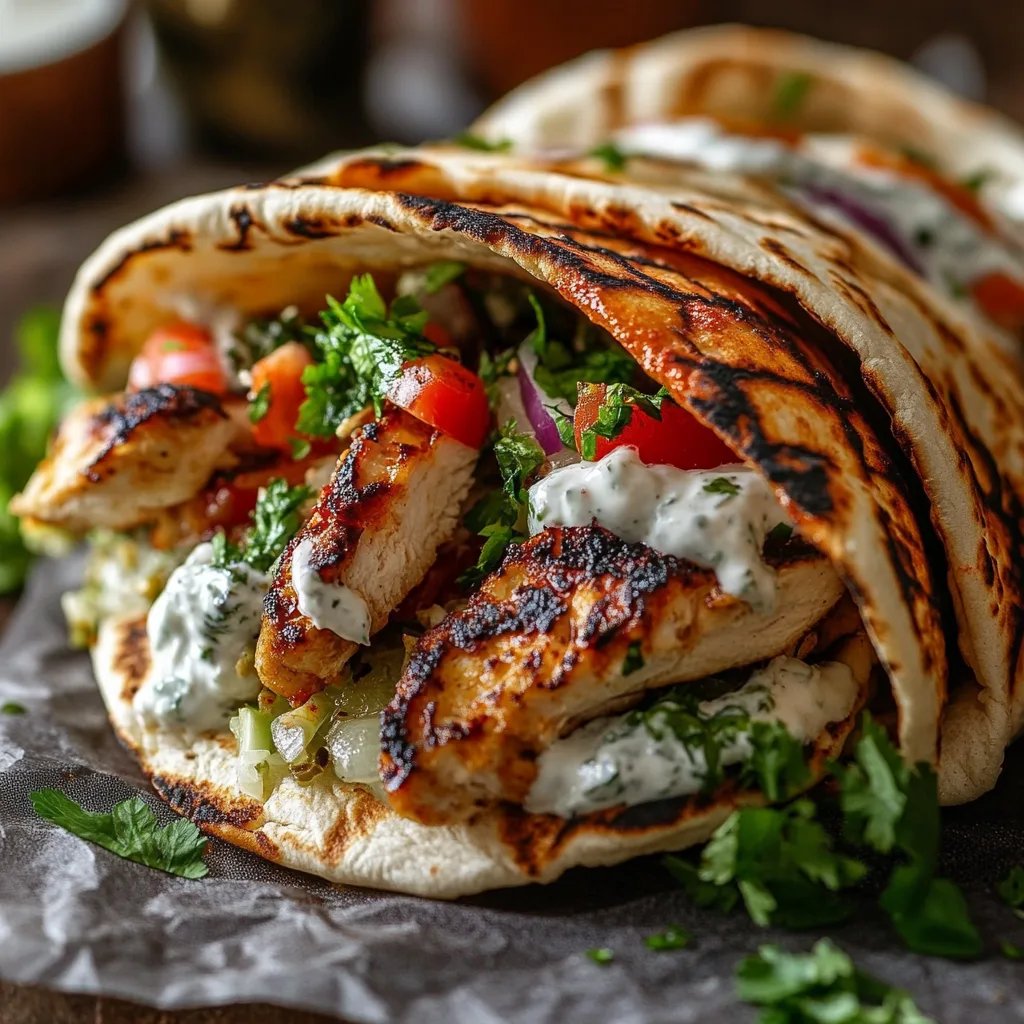 Grilled Chicken Pita