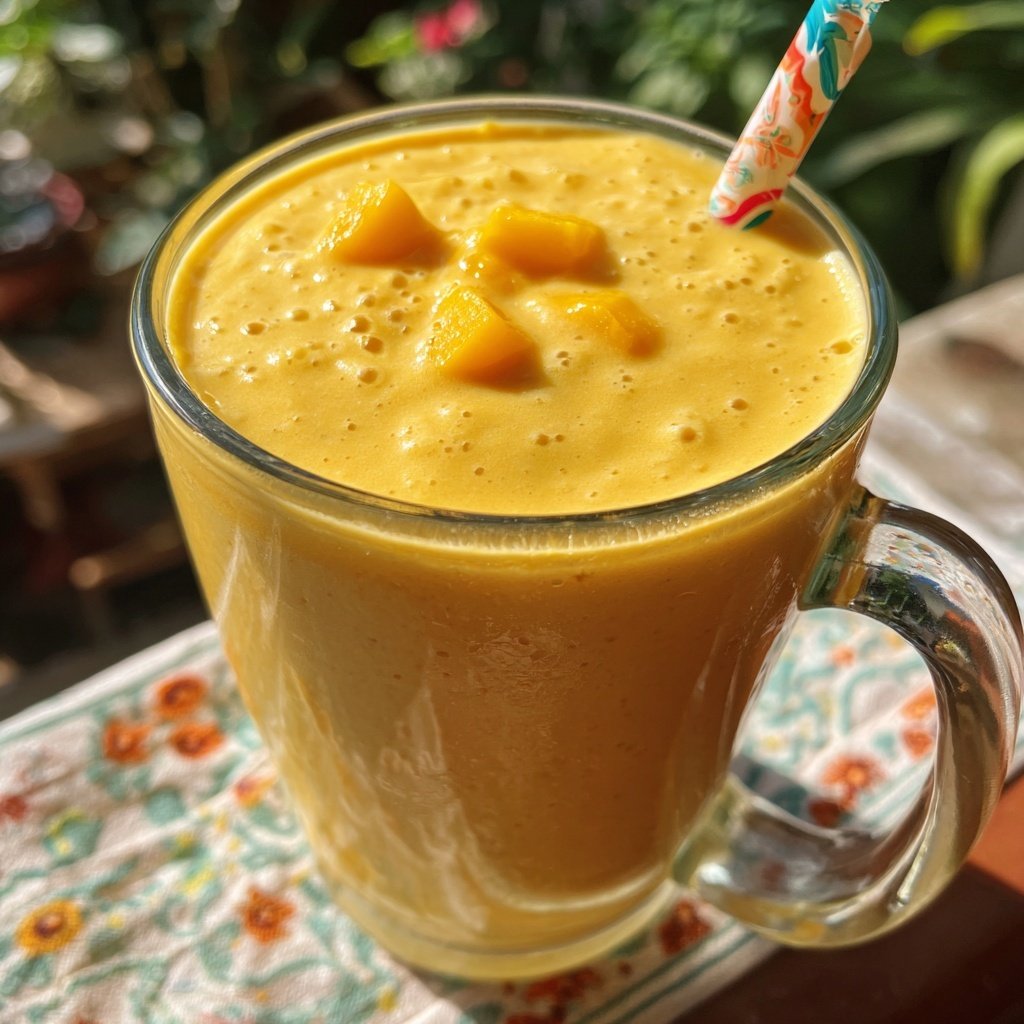 High Protein Mango Smoothie