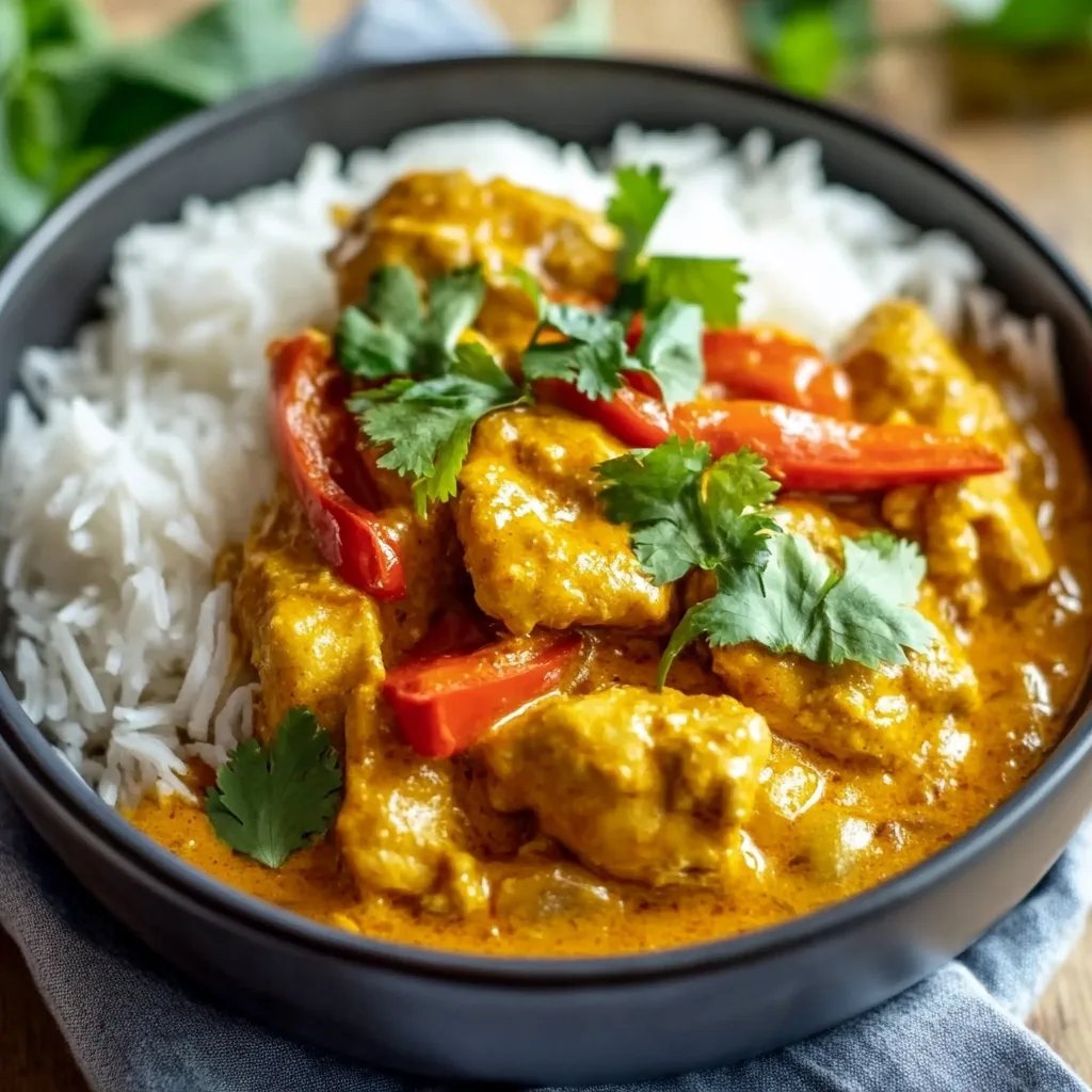 Crockpot Coconut Curry Chicken