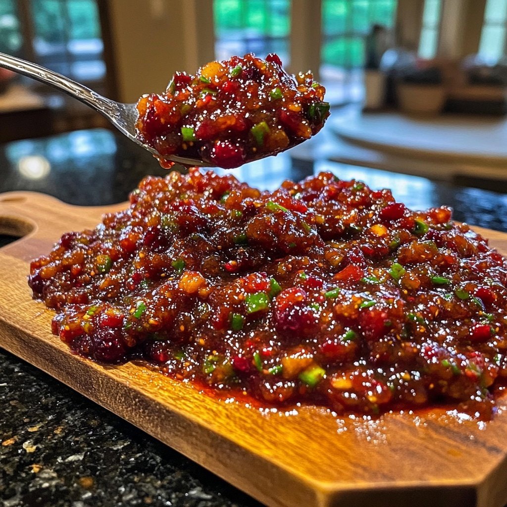 Cranberry Apple Chutney for Cheese and Roasted Meats