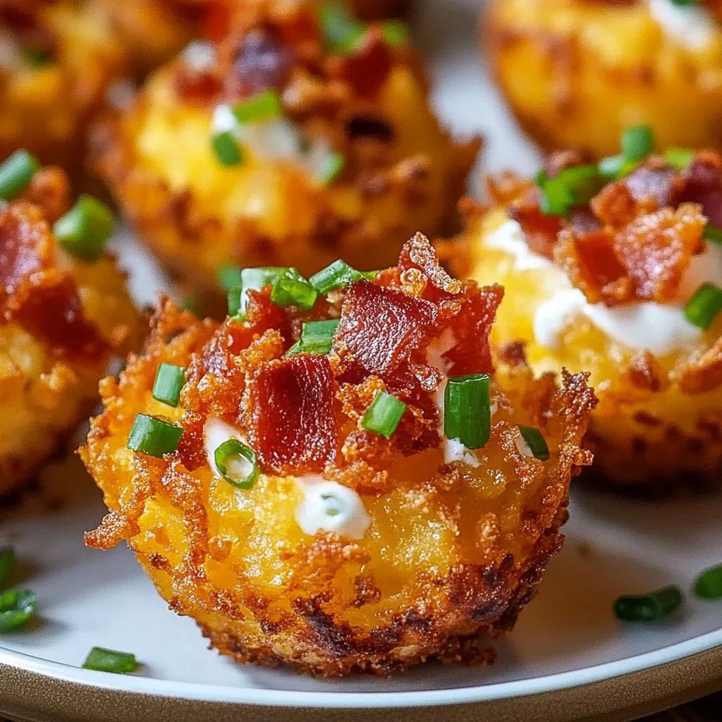 Tater Tot Appetizer Cups