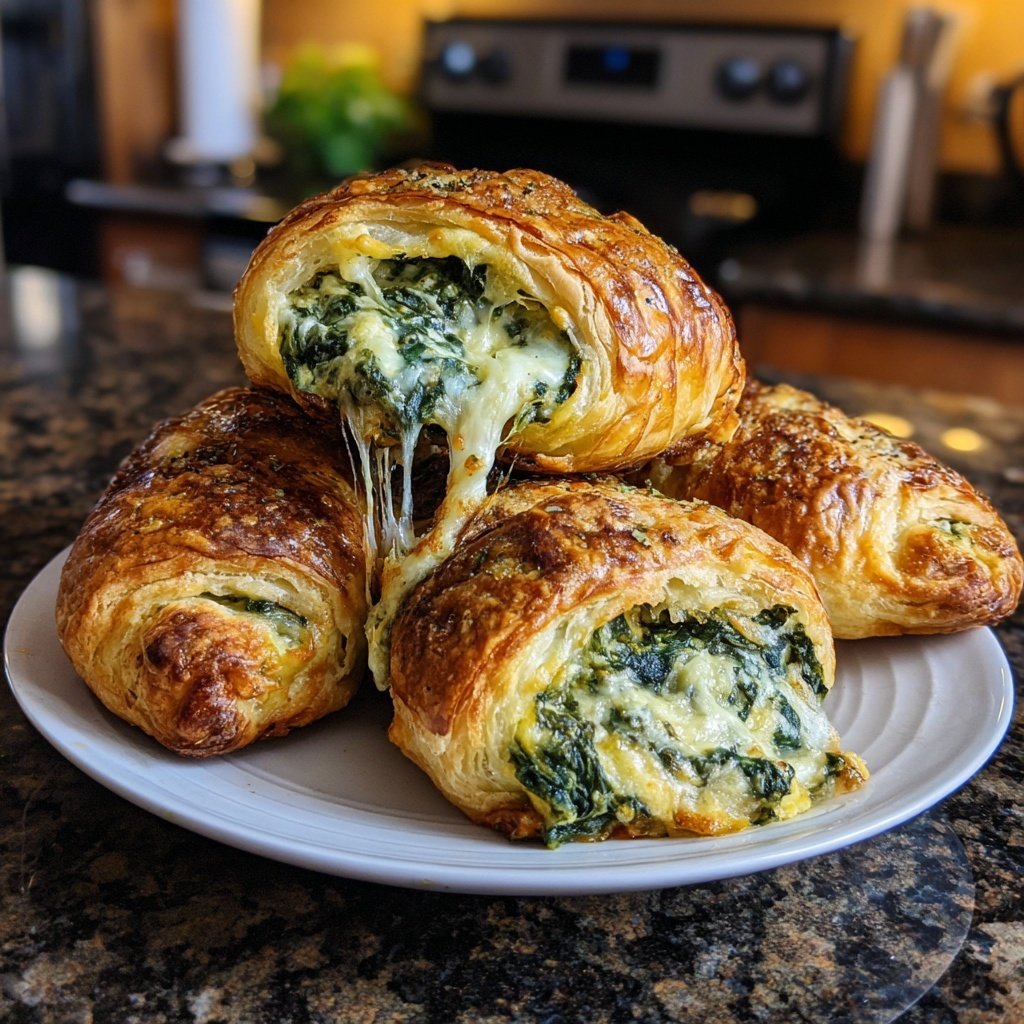 Spinach Rolls Puff Pastry