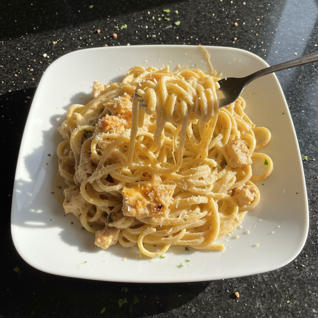 Valentine's Day Chicken Alfredo