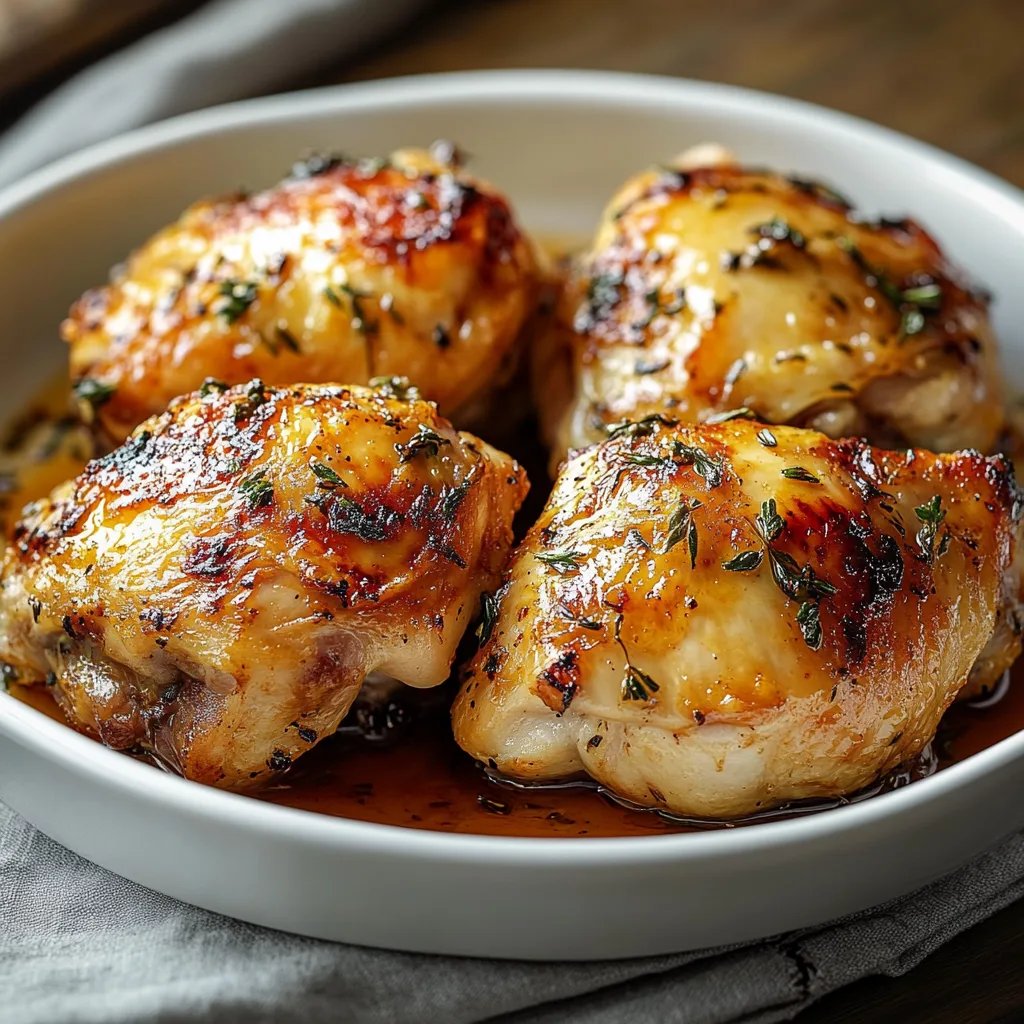 Juicy Baked Chicken Thighs