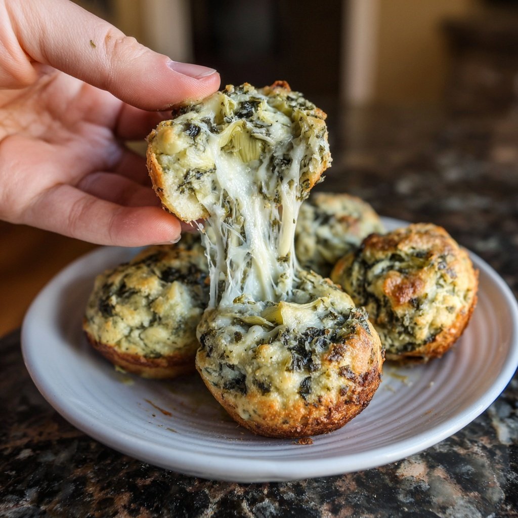 Spinach Artichoke Dip Bites