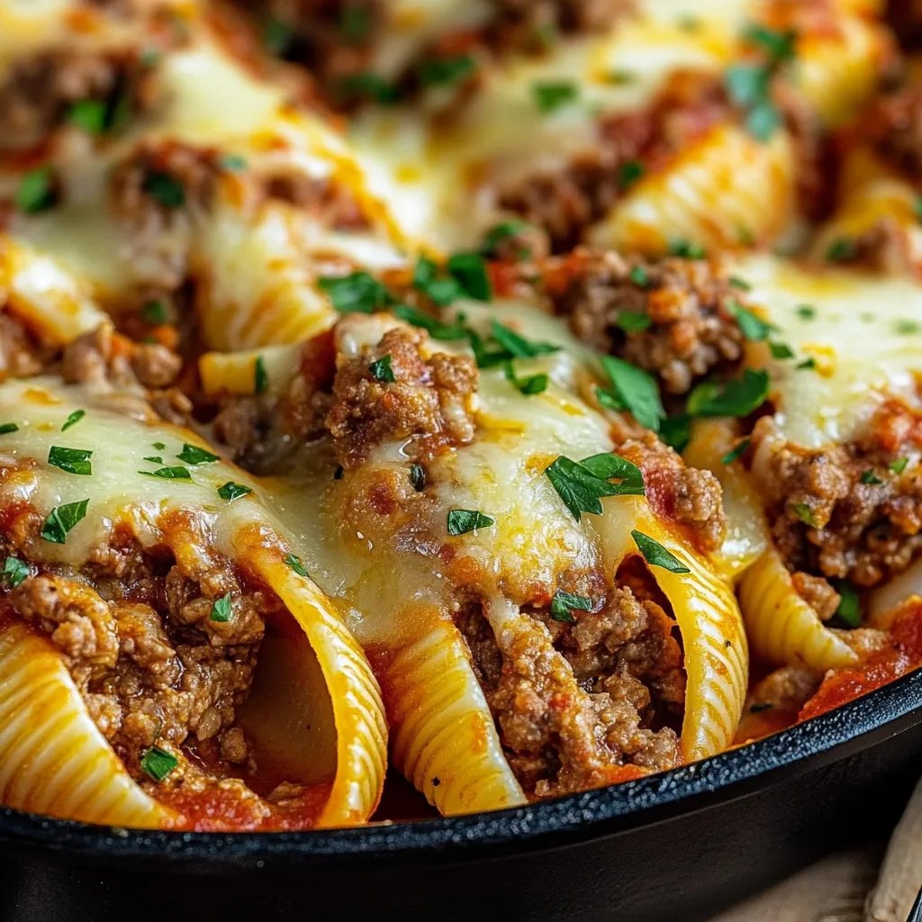Stuffed Shells with Beef