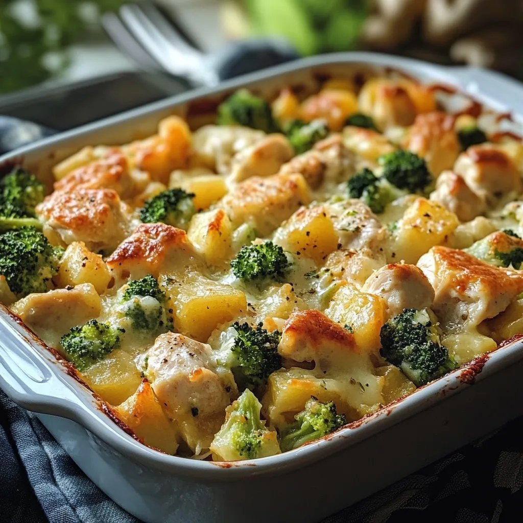 Baked Potato Chicken and Broccoli Casserole