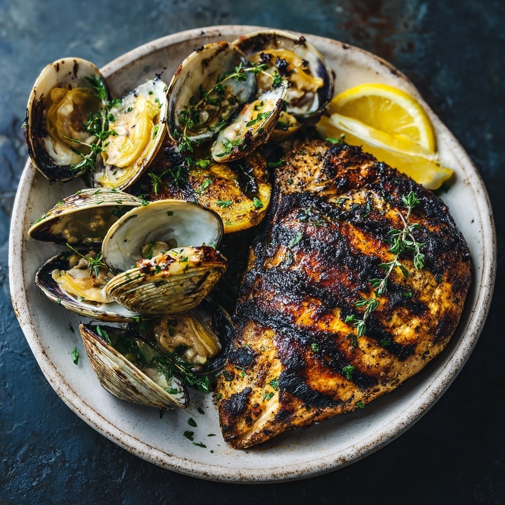 Grilled Chicken and Clam Combo