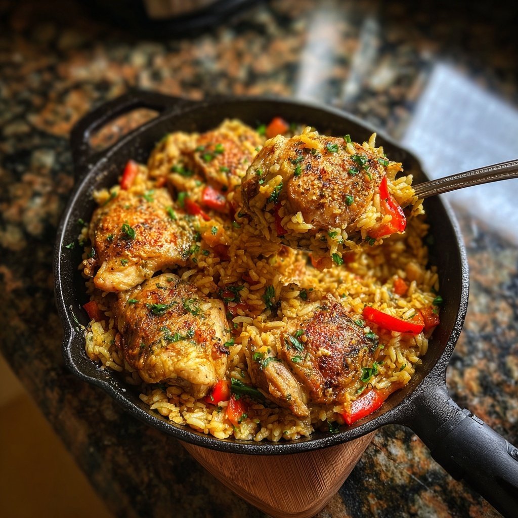 One-Skillet Chicken and Rice